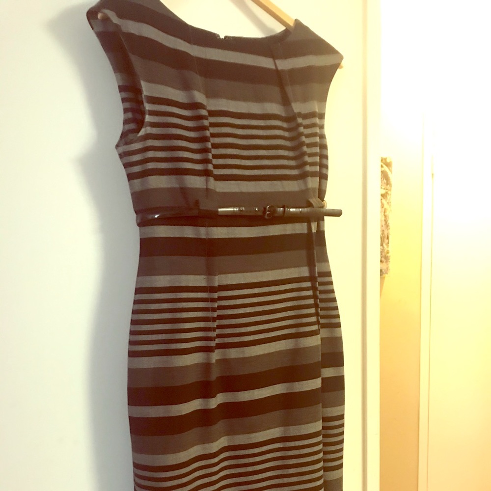 Calvin Klein striped business dress